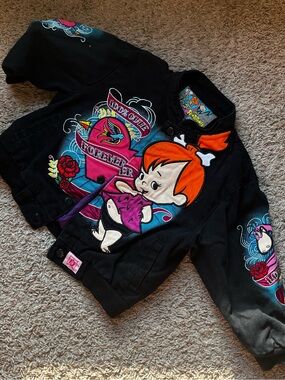 Vintage Toddler The Flintstones Pebbles Jacket- JH Design